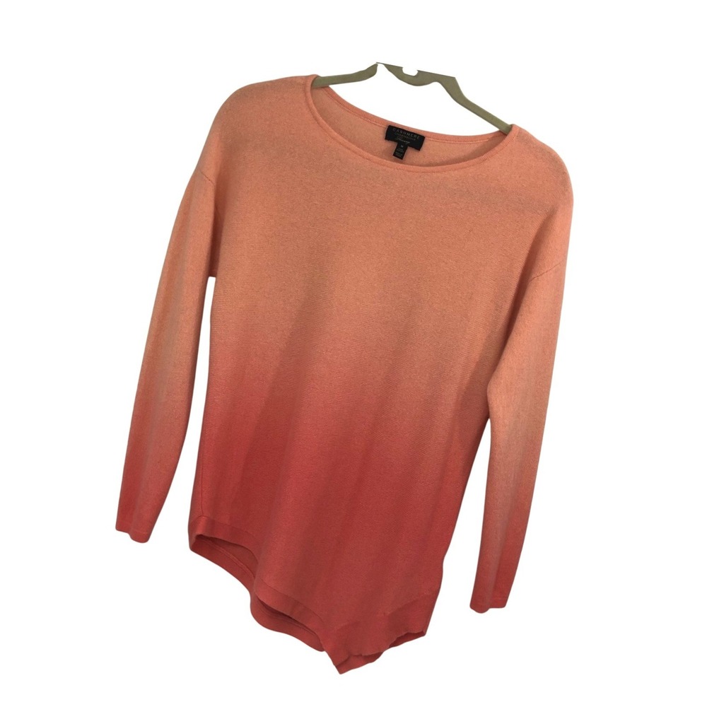Charter Club Luxury Cashmere Asymmetric Ombré Tunic Sweater